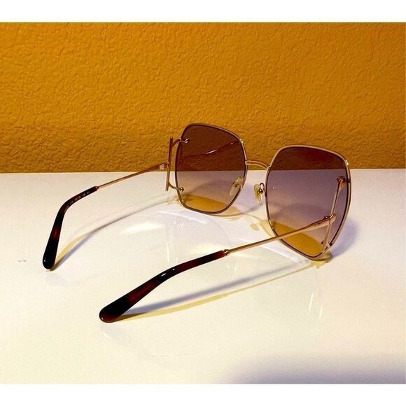 Salvatore FERRAGAMO SF202S Full Rim Extra Large Geometric Frames with Rose Gold main image 12